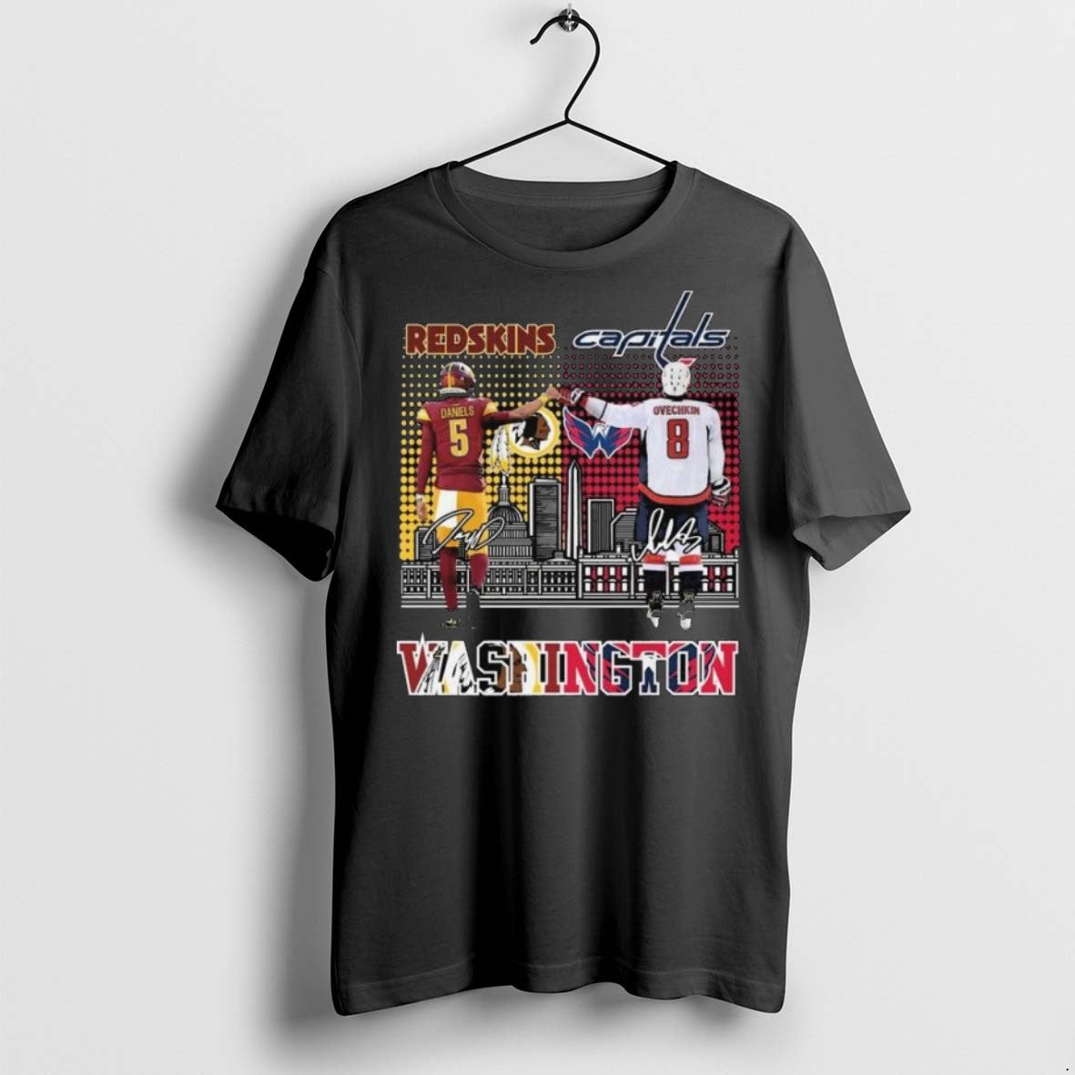 Top Premium Washington Redskins And Capitals City Of - Adult & Kids T-Shirts, Sweatshirts & Hoodies apparel design preview 1
