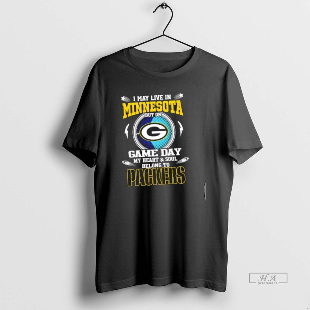 Top Trending I May Live In Minnesota But On Game Day - Adult & Kids T-Shirts, Sweatshirts & Hoodies apparel design preview 1