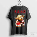 Topher Grace Tom Yoda Read And The Force Is With You - Adult & Kids T-Shirts, Sweatshirts & Hoodies apparel design preview 1