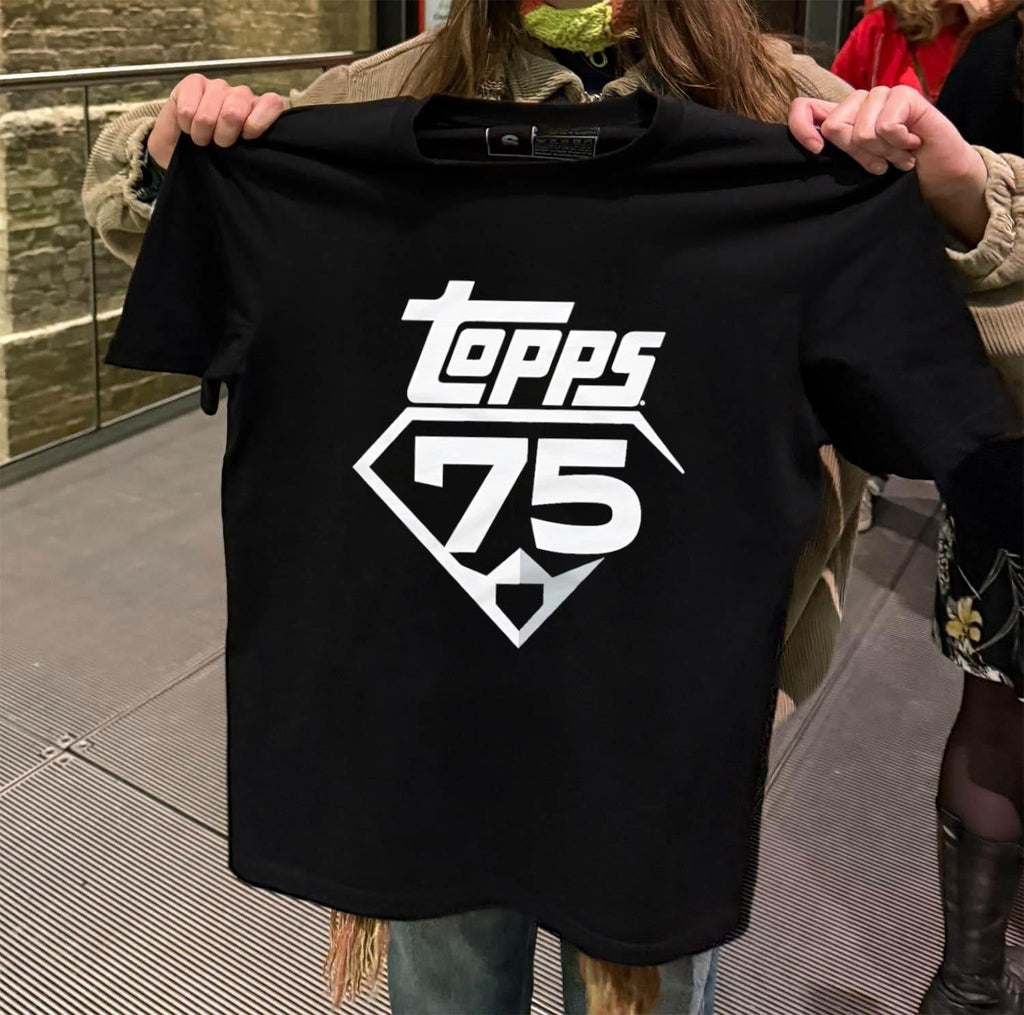 Topps 75th Anniversary Diamond Home Base Logo - Adult & Kids T-Shirts, Sweatshirts & Hoodies apparel design preview 2