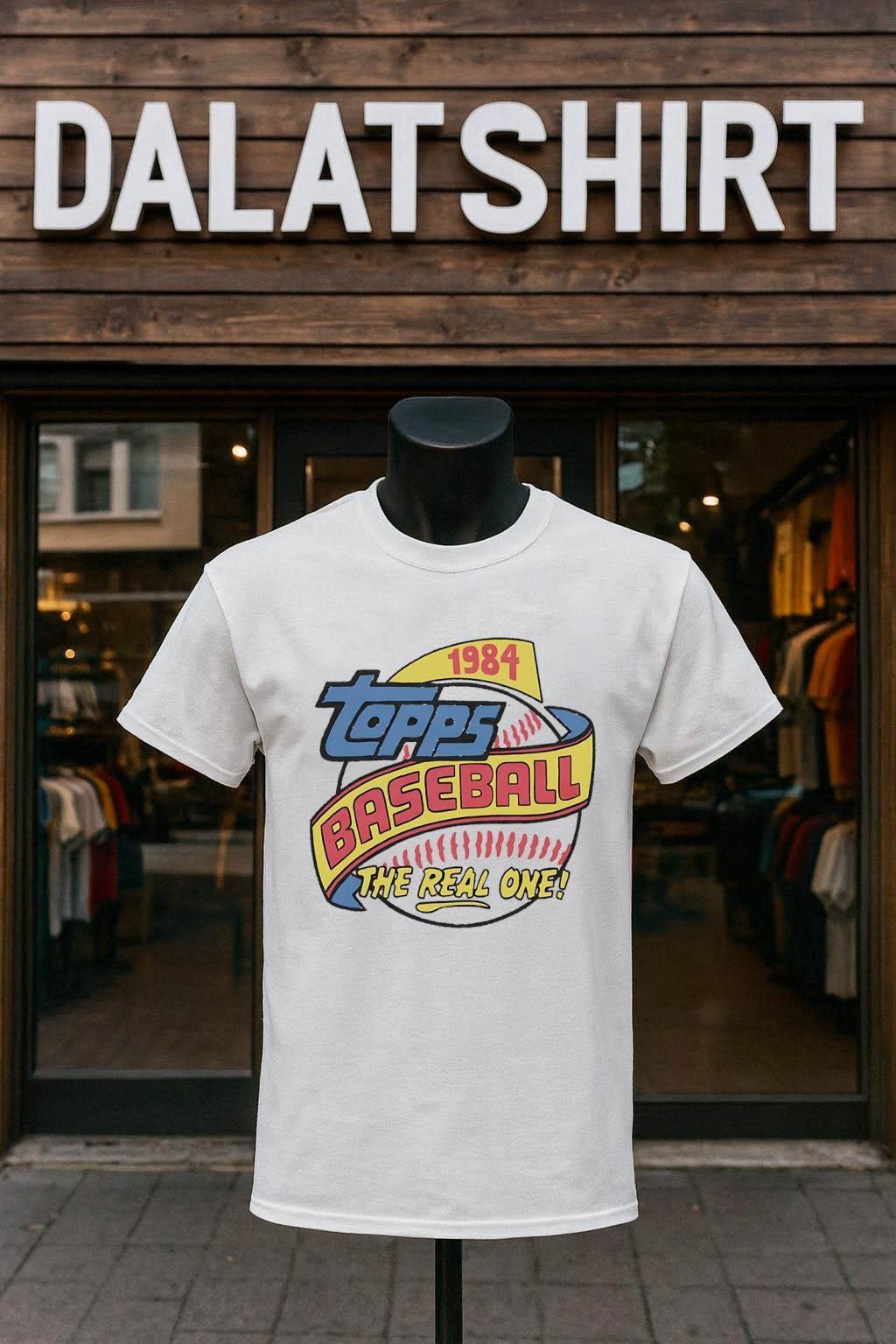 Topps Baseball 1984 the Real One Graphic - Adult & Kids T-Shirts, Sweatshirts & Hoodies apparel design preview 1