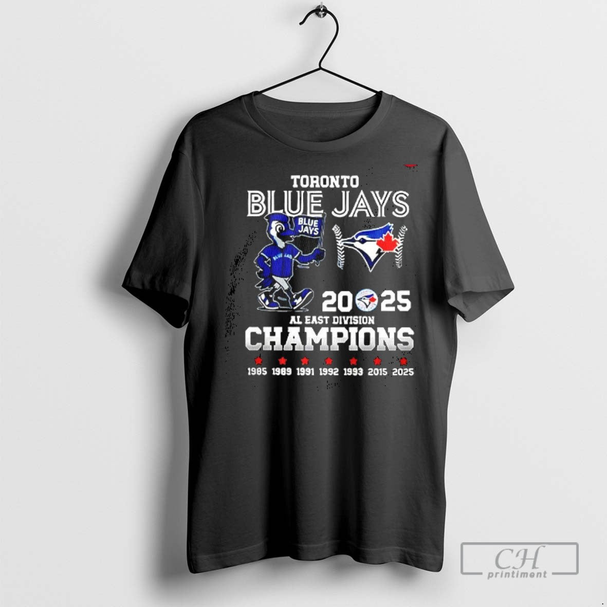 Toronto Blue Jay Al Central Division Champions 2025 - Adult & Kids T-Shirts, Sweatshirts & Hoodies apparel design preview 1