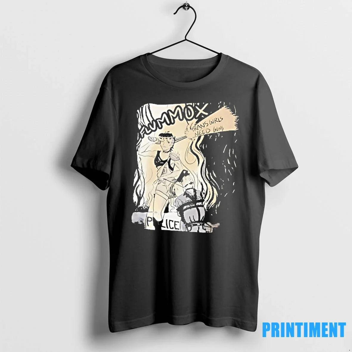 Trans Girls Need Guns Police Sweater - Adult & Kids T-Shirts, Sweatshirts & Hoodies apparel design preview 1
