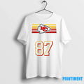 Travis Kelce Pregame 87 Chiefs Logo Sweater - Adult & Kids T-Shirts, Sweatshirts & Hoodies apparel design preview 1