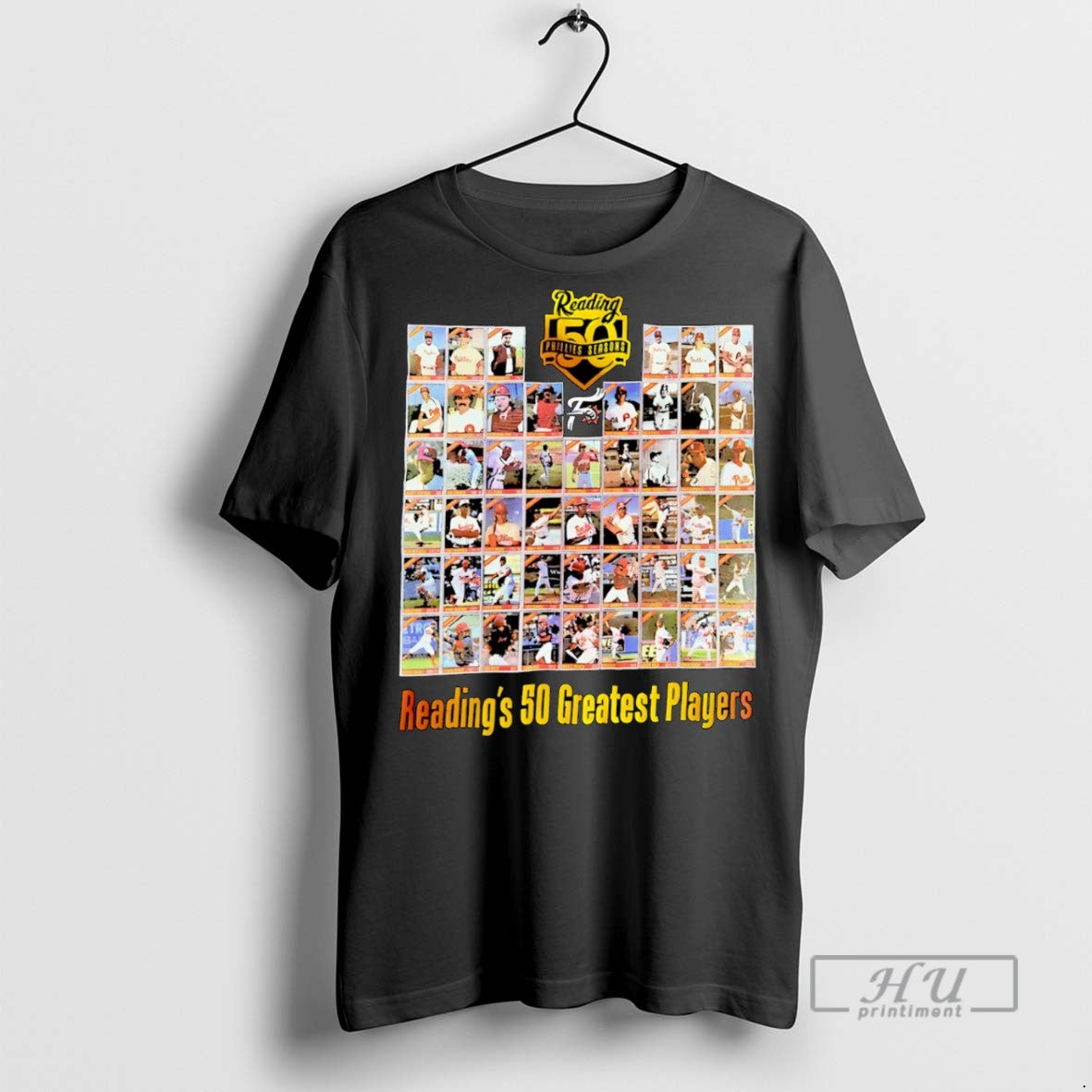 Trending 2015 Reading Phillies 50 Greatest Players - Adult & Kids T-Shirts, Sweatshirts & Hoodies apparel design preview 1