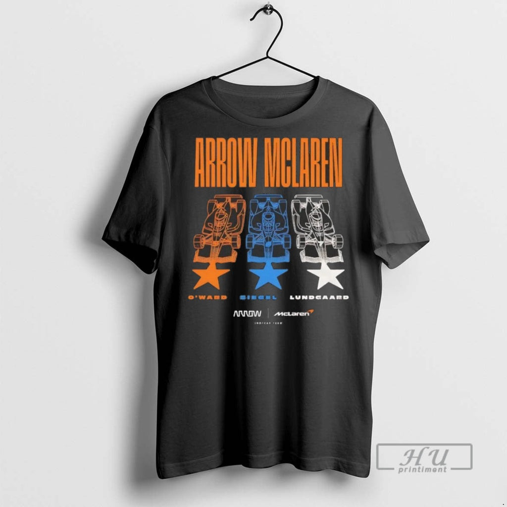 Trending 2025 Arrow Mclaren Racing Team Oward Siegel - Adult & Kids T-Shirts, Sweatshirts & Hoodies apparel design preview 1