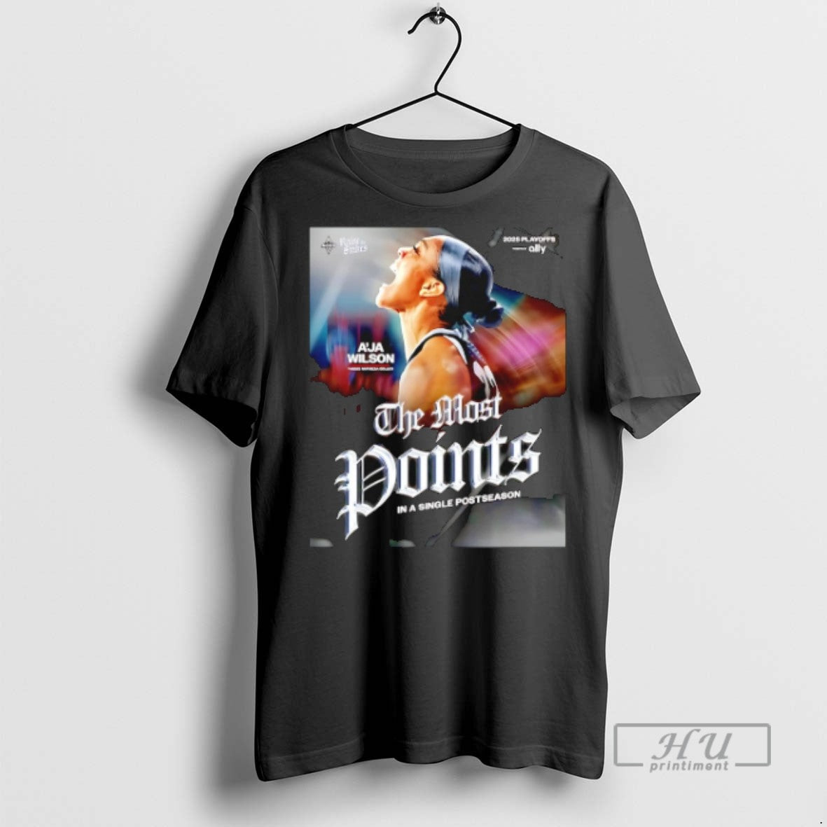 Trending Aja Wilson Las Vegas Aces The Most Points In - Adult & Kids T-Shirts, Sweatshirts & Hoodies apparel design preview 1