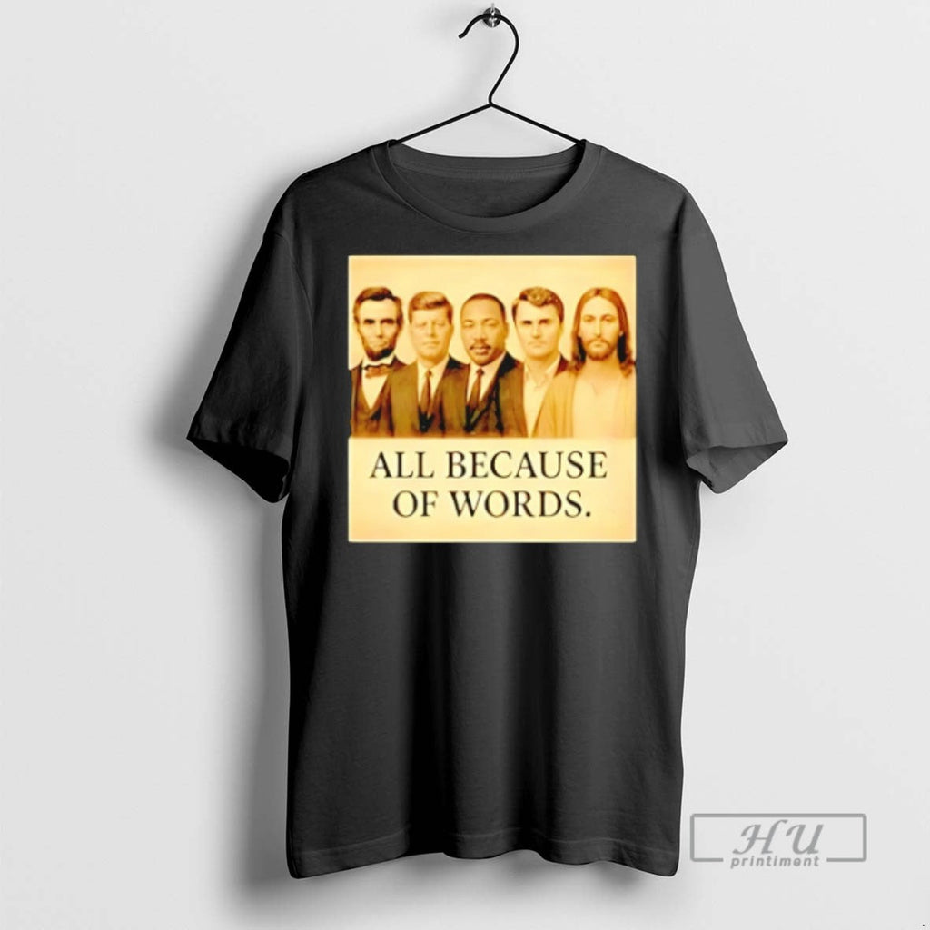 Trending Abraham Lincoln Jfk Jesus And Charlie Kirk - Adult & Kids T-Shirts, Sweatshirts & Hoodies apparel design preview 1