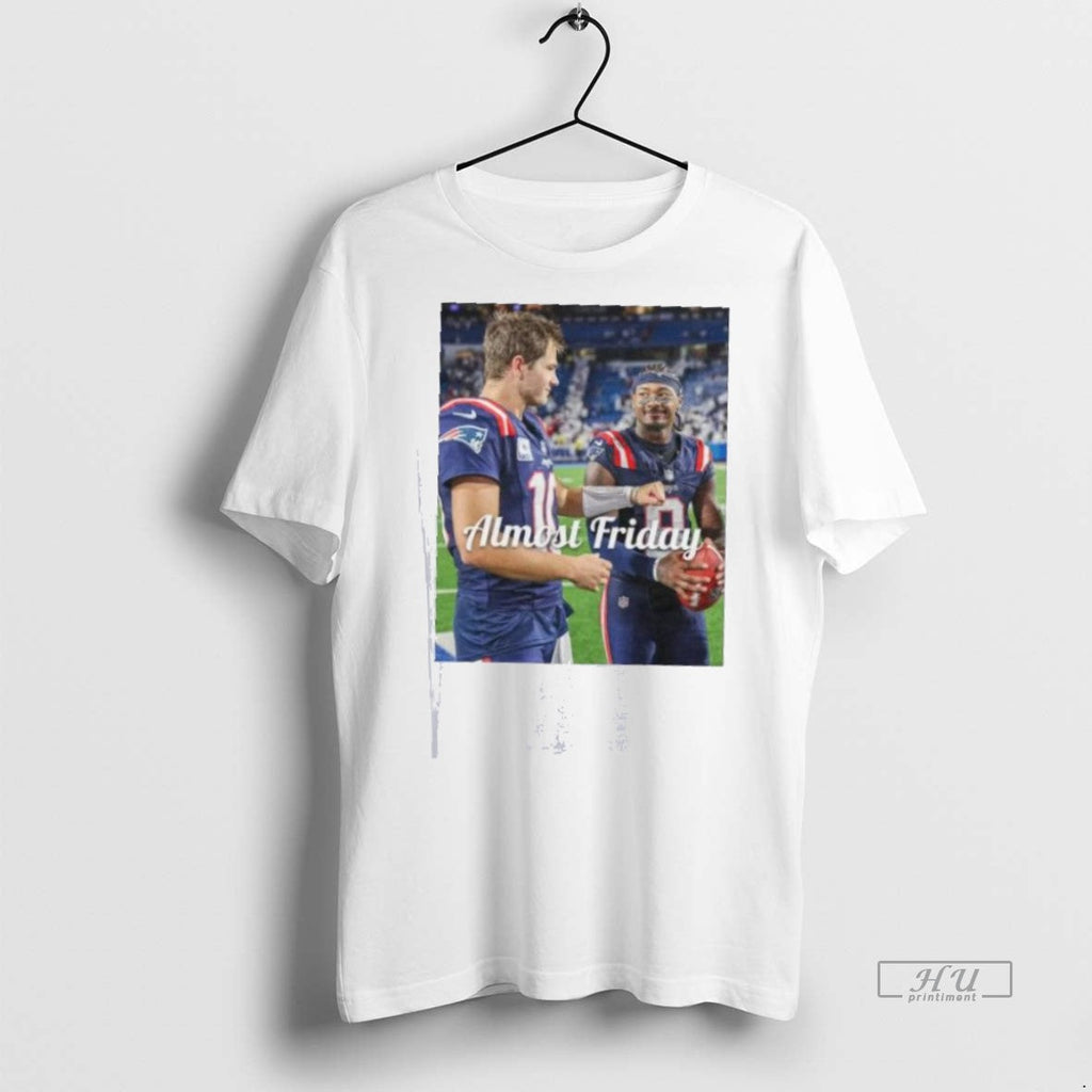 Trending Almost Friday Drake Maye And Diggs Graphic - Adult & Kids T-Shirts, Sweatshirts & Hoodies apparel design preview 1