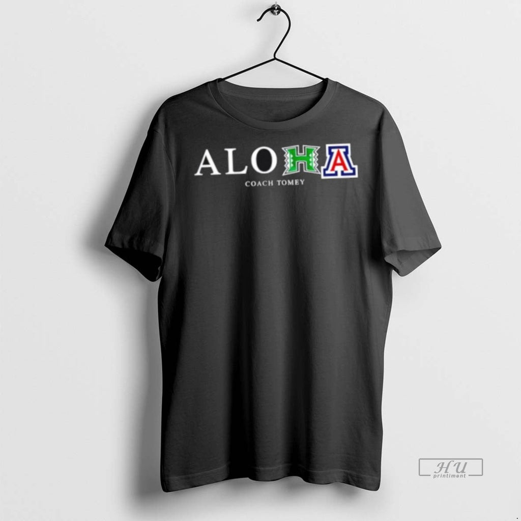 Trending Aloha Coach Tomey Hawaii University X - Adult & Kids T-Shirts, Sweatshirts & Hoodies apparel design preview 1