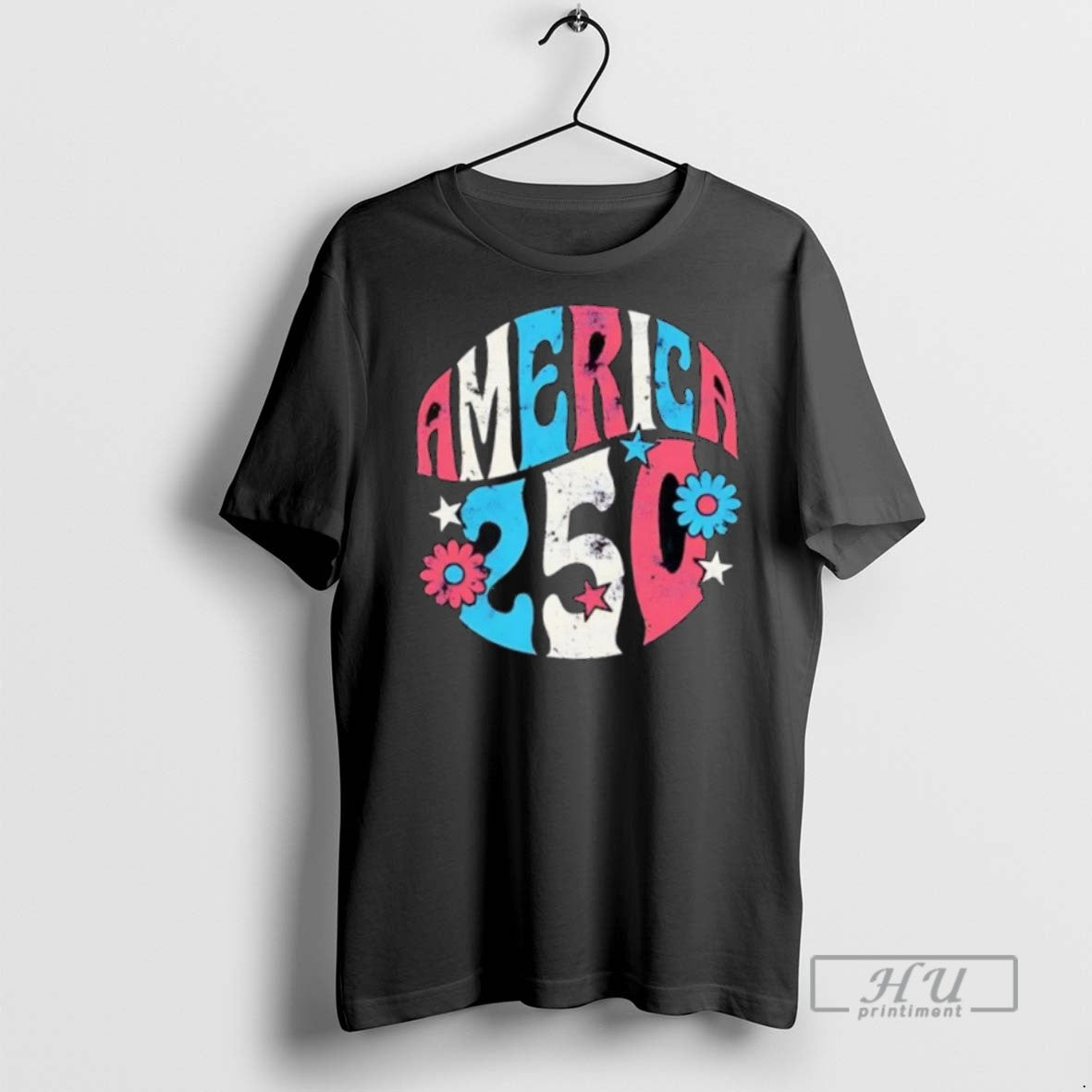Trending America 250th Anniversary Flowers - Adult & Kids T-Shirts, Sweatshirts & Hoodies apparel design preview 1