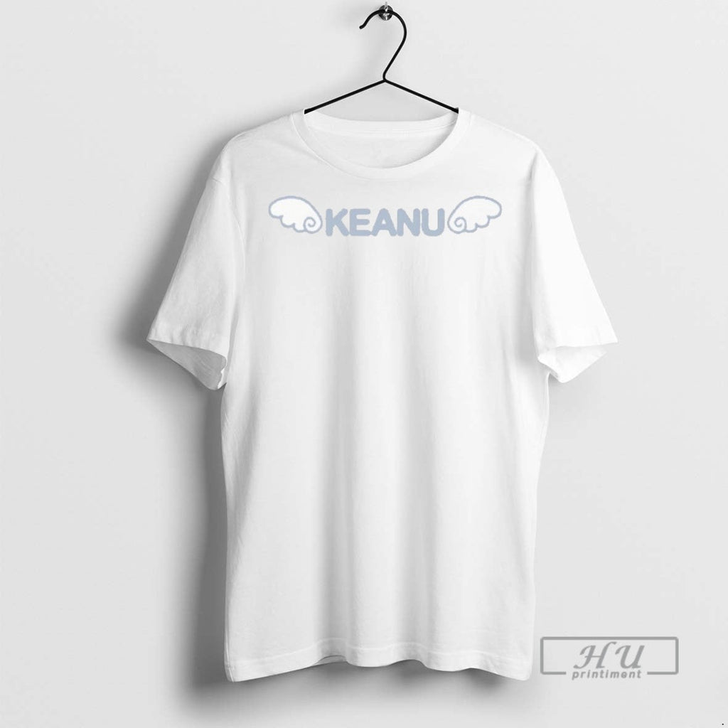 Trending Angel Keanu Micro Rib Wings Graphic - Adult & Kids T-Shirts, Sweatshirts & Hoodies apparel design preview 1