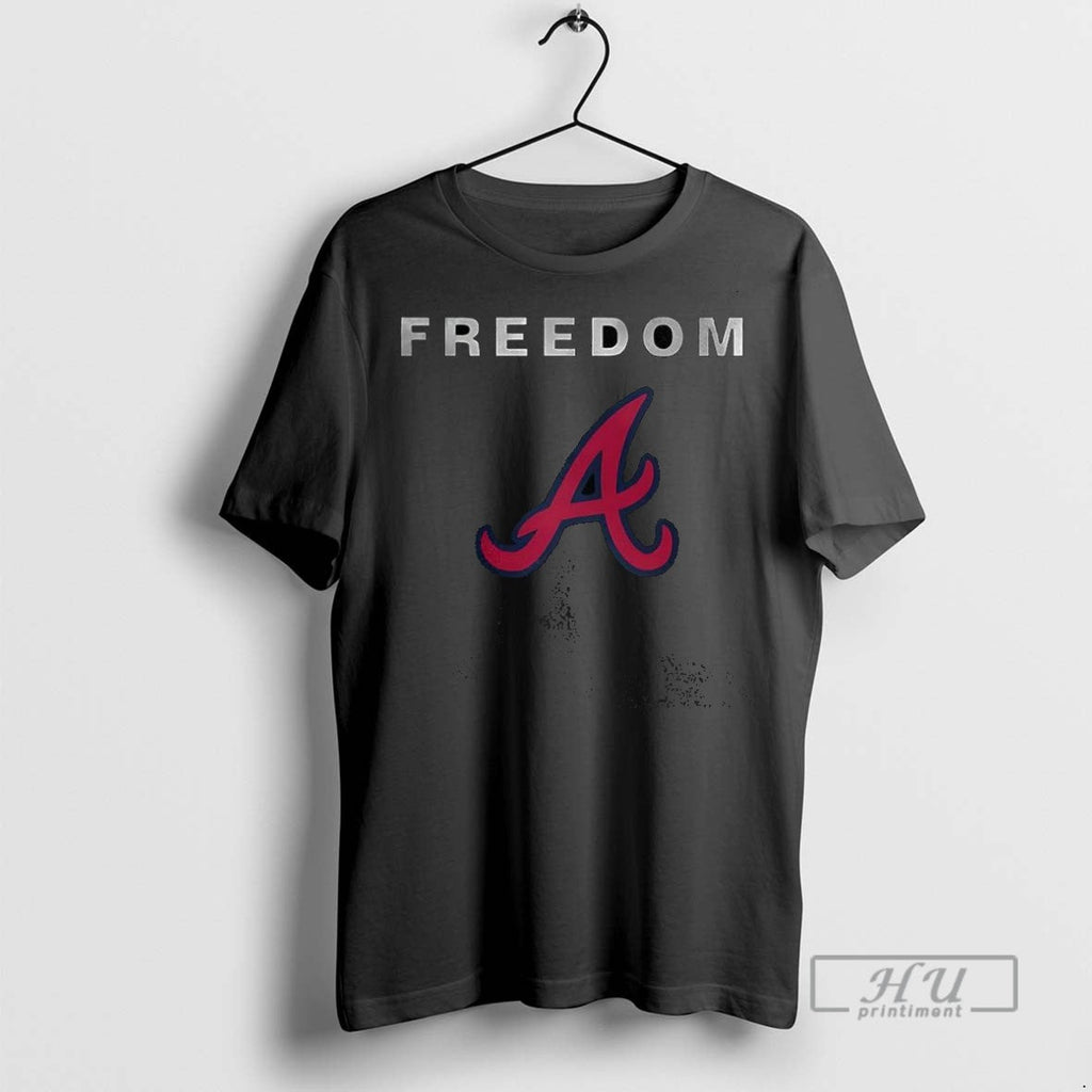 Trending Atlanta Braves Baseball Freedom Logo - Adult & Kids T-Shirts, Sweatshirts & Hoodies apparel design preview 1