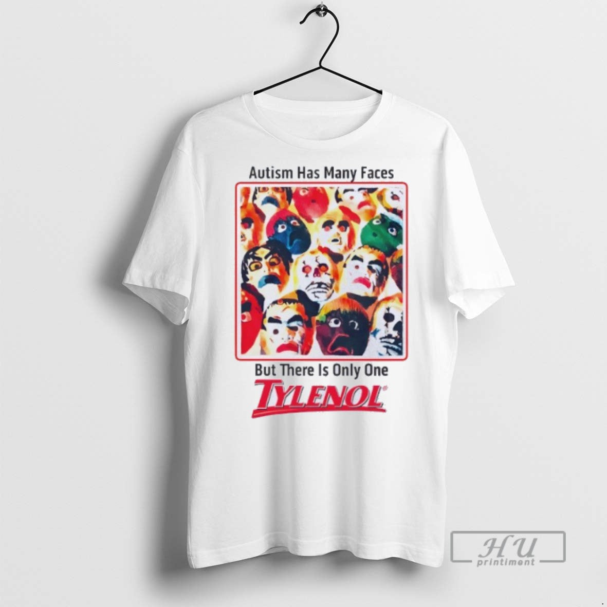 Trending Autism Has Many Faces But There Is Only One - Adult & Kids T-Shirts, Sweatshirts & Hoodies apparel design preview 1