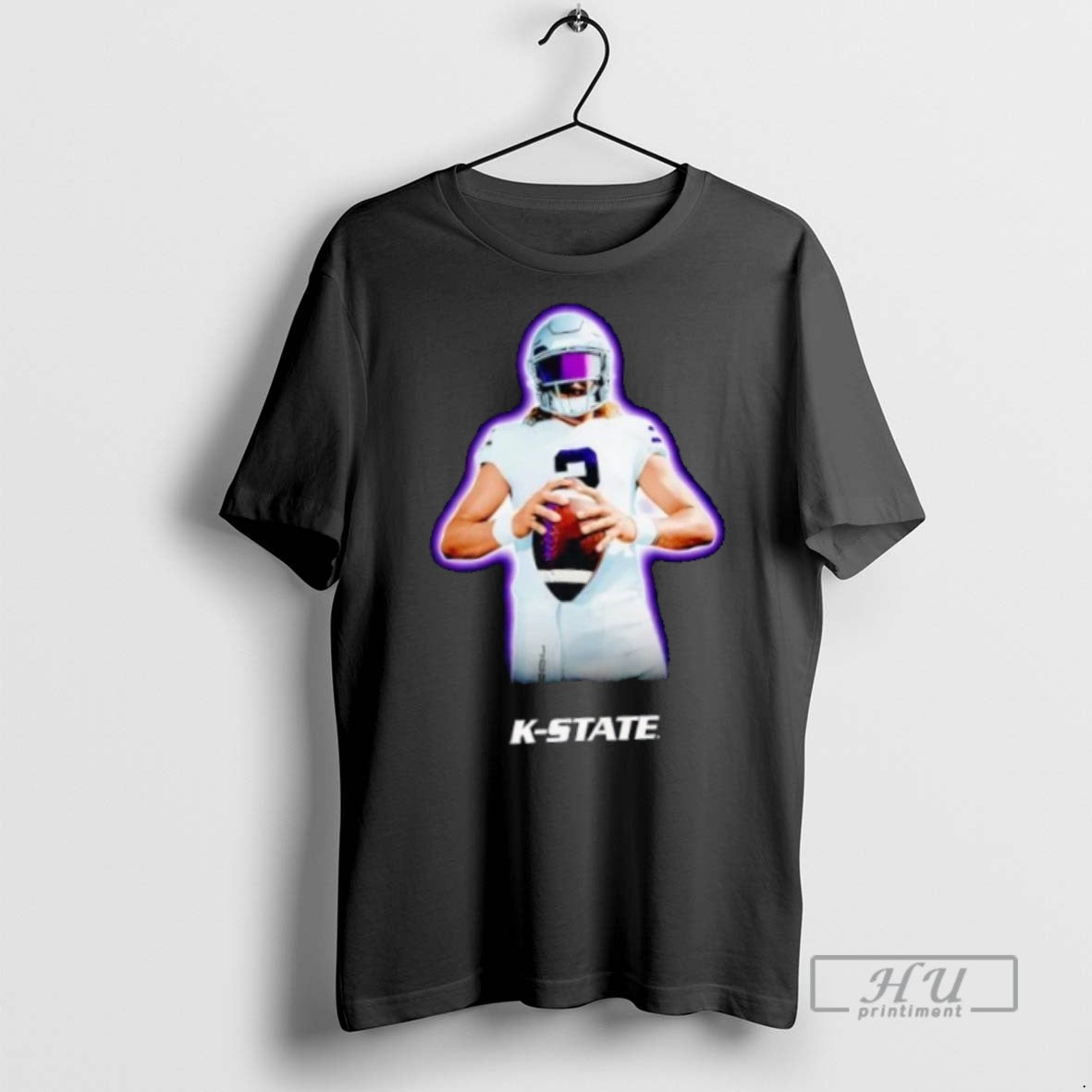 Trending Avery Johnson Portrait Kansas State Football - Adult & Kids T-Shirts, Sweatshirts & Hoodies apparel design preview 1