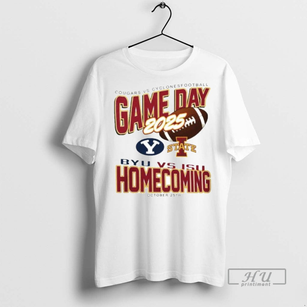 Trending Byu Cougars Vs Iowa State Cyclones 2025 - Adult & Kids T-Shirts, Sweatshirts & Hoodies apparel design preview 1