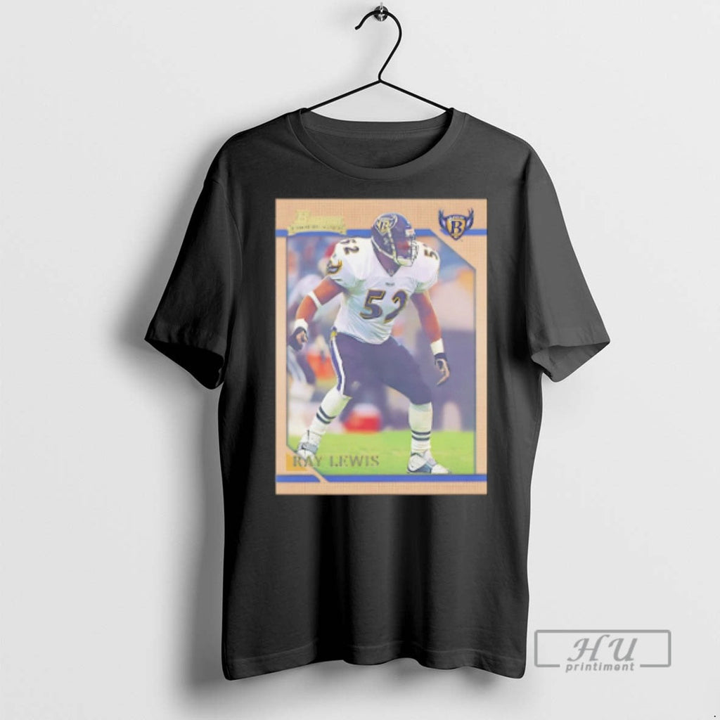 Trending Baltimore Ravens Ray Lewis Trading Card - Adult & Kids T-Shirts, Sweatshirts & Hoodies apparel design preview 1