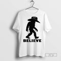 Trending Believe Bigfoot Cowboy Graphic - Adult & Kids T-Shirts, Sweatshirts & Hoodies apparel design preview 1