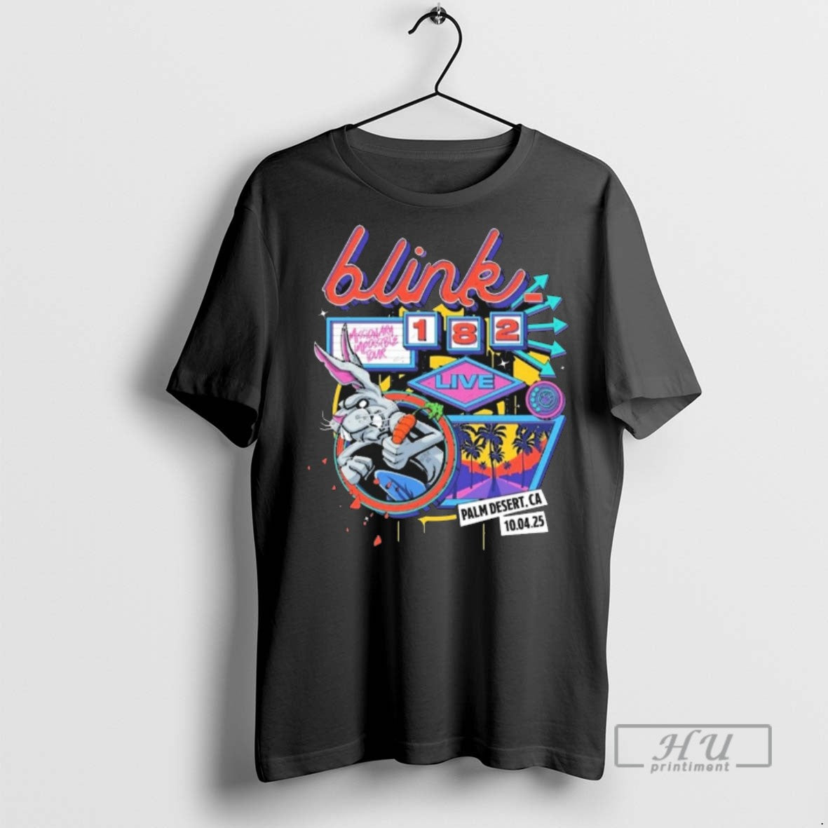 Trending Blink 182 Missionary Impossible Tour Palm - Adult & Kids T-Shirts, Sweatshirts & Hoodies apparel design preview 1