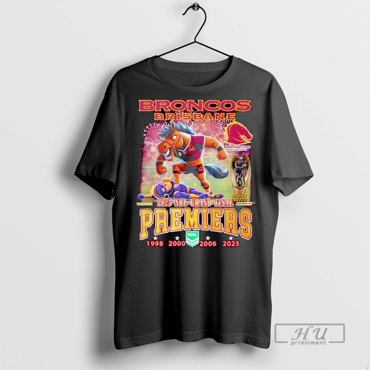 Trending Brisbane Broncos 2025 Nrl Grand Final - Adult & Kids T-Shirts, Sweatshirts & Hoodies apparel design preview 1