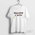 Trending Brooklyn Wearing Warning I Bite - Adult & Kids T-Shirts, Sweatshirts & Hoodies apparel design preview 1