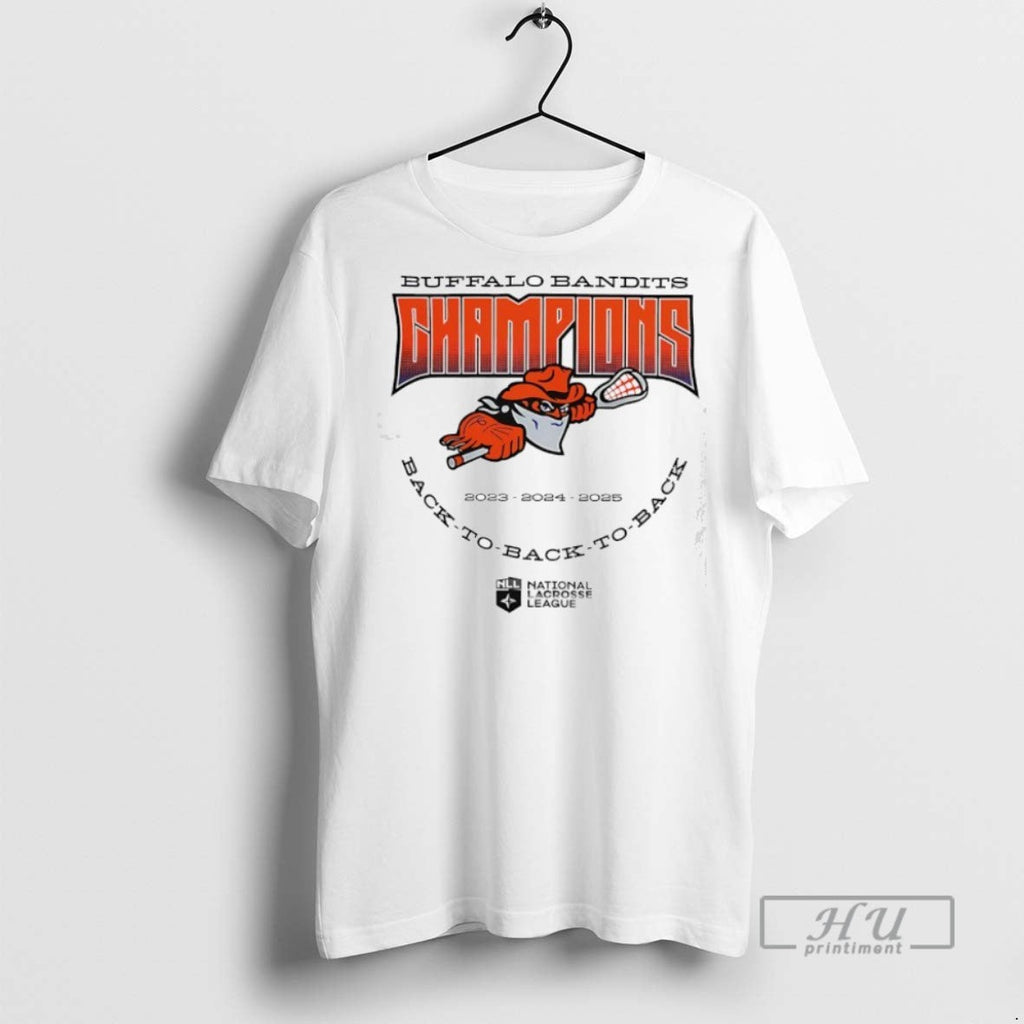 Trending Buffalo Bandits Back To Nll Champions 2025 - Adult & Kids T-Shirts, Sweatshirts & Hoodies apparel design preview 1