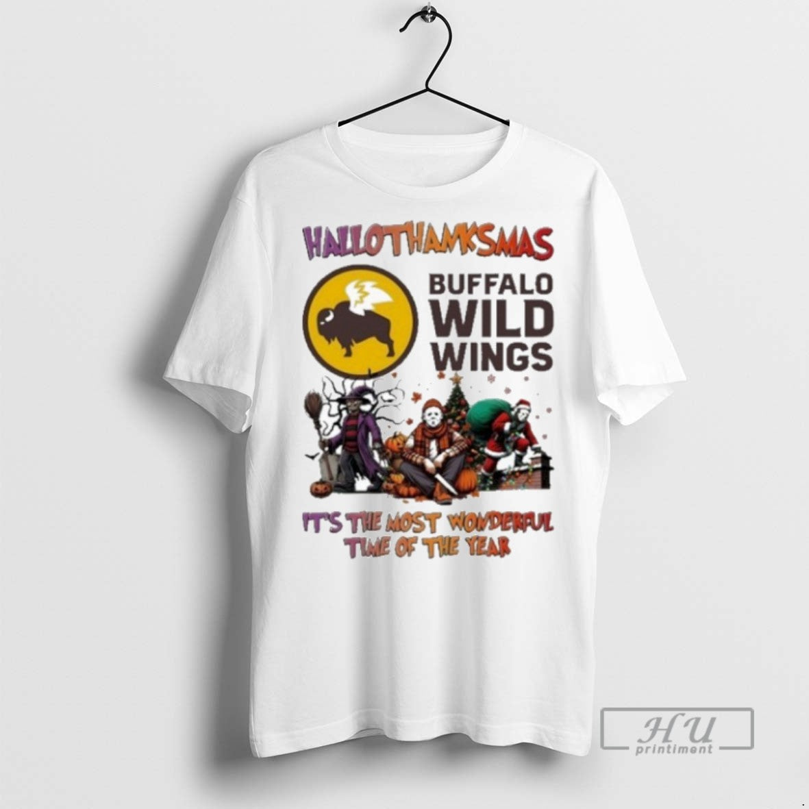 Trending Buffalo Wild Wings Horror Film - Adult & Kids T-Shirts, Sweatshirts & Hoodies apparel design preview 1
