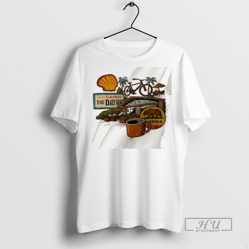 Trending California The Daily Grind - Adult & Kids T-Shirts, Sweatshirts & Hoodies apparel design preview 1