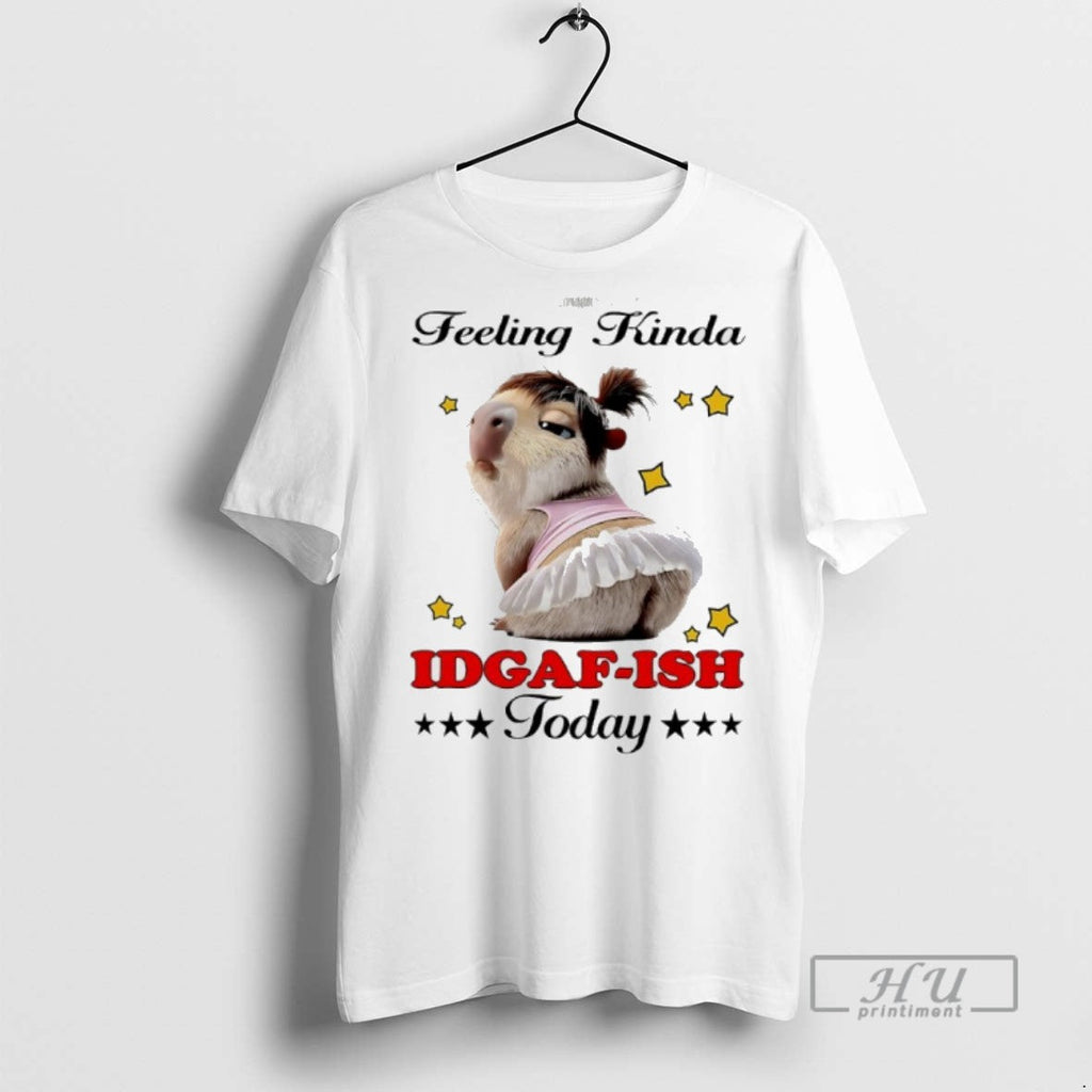 Trending Capybara Feeling Kinda Idgaf Ish Today - Adult & Kids T-Shirts, Sweatshirts & Hoodies apparel design preview 1