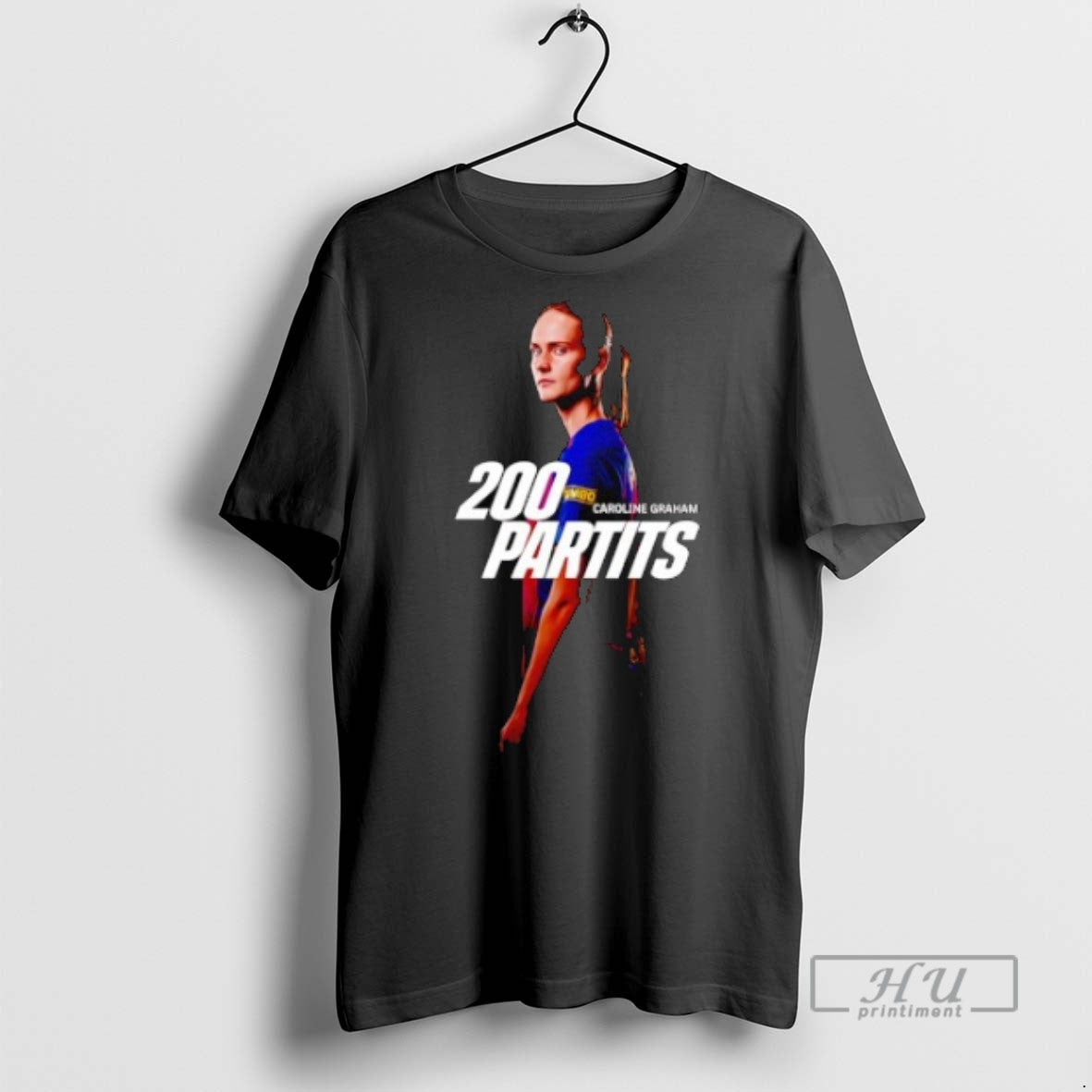 Trending Caroline Graham Hansen 200 Partits Barcelona - Adult & Kids T-Shirts, Sweatshirts & Hoodies apparel design preview 1