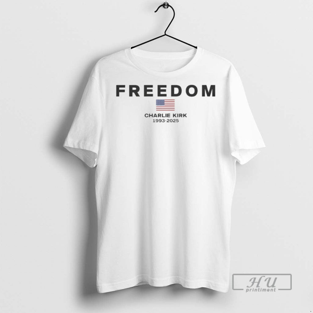 Trending Charlie Kirk Freedom 1993 2025 Us Graphic - Adult & Kids T-Shirts, Sweatshirts & Hoodies apparel design preview 1