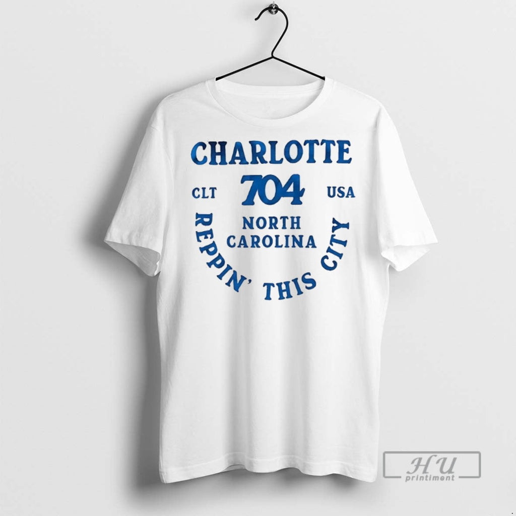 Trending Charlotte North Carolina Reppin This City - Adult & Kids T-Shirts, Sweatshirts & Hoodies apparel design preview 1