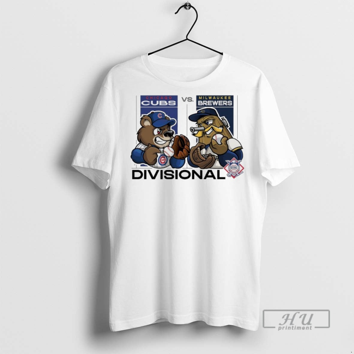 Trending Chicago Cubs Vs Milwaukee Brewers 2025 Nl - Adult & Kids T-Shirts, Sweatshirts & Hoodies apparel design preview 1