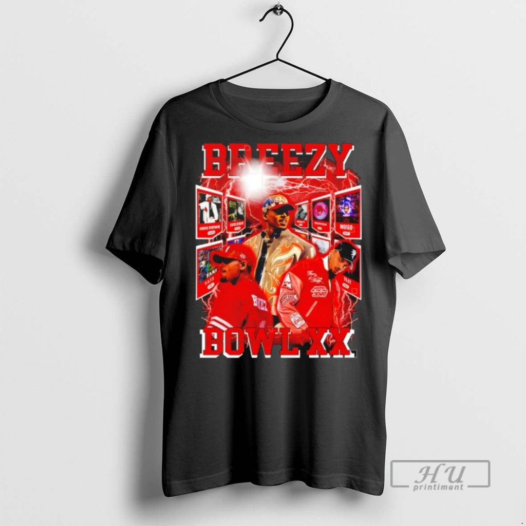 Trending Chris Brown Breezy Bowl Xx Tour 2025 Music - Adult & Kids T-Shirts, Sweatshirts & Hoodies apparel design preview 1