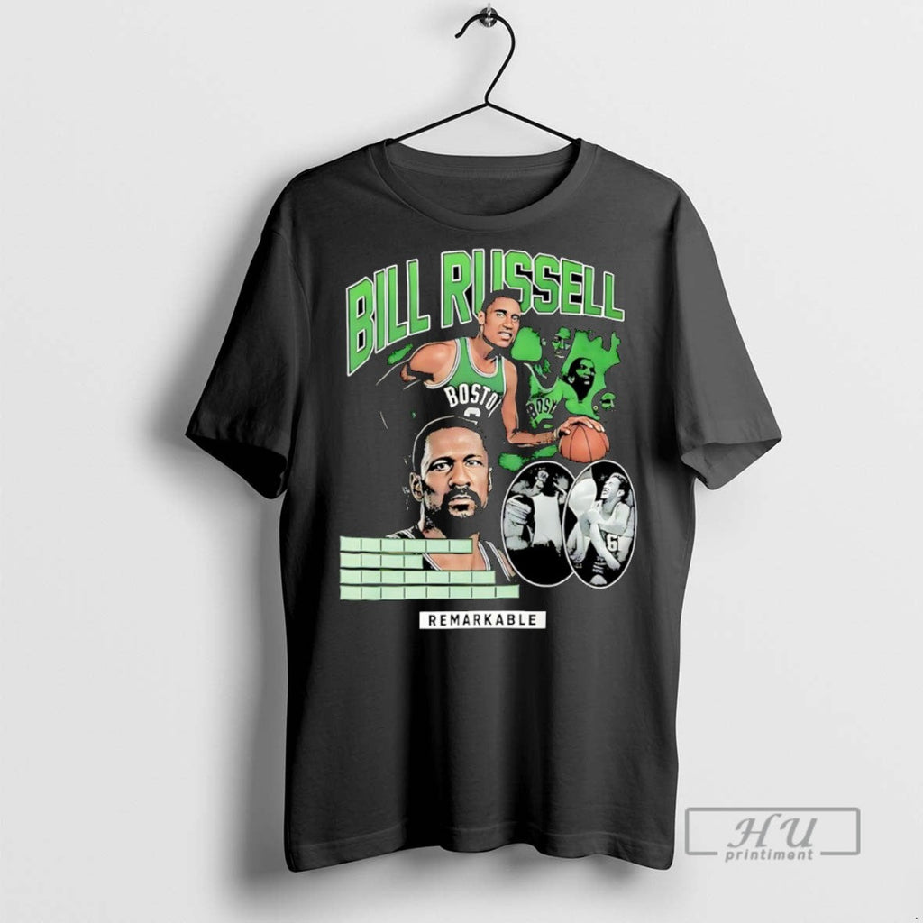 Trending Christian Gonzalez Bill Russell Boston - Adult & Kids T-Shirts, Sweatshirts & Hoodies apparel design preview 1