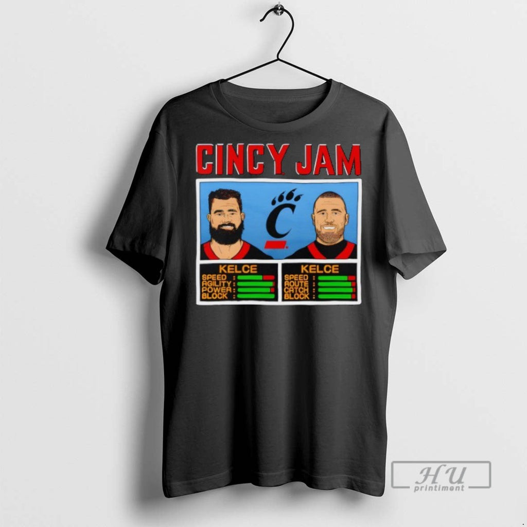 Trending Cincinnati Bearcats Cincy Jam Jason Kelce - Adult & Kids T-Shirts, Sweatshirts & Hoodies apparel design preview 1