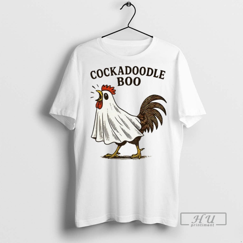 Trending Cock Ghost Cockadoodle Boo Halloween 2025 - Adult & Kids T-Shirts, Sweatshirts & Hoodies apparel design preview 1