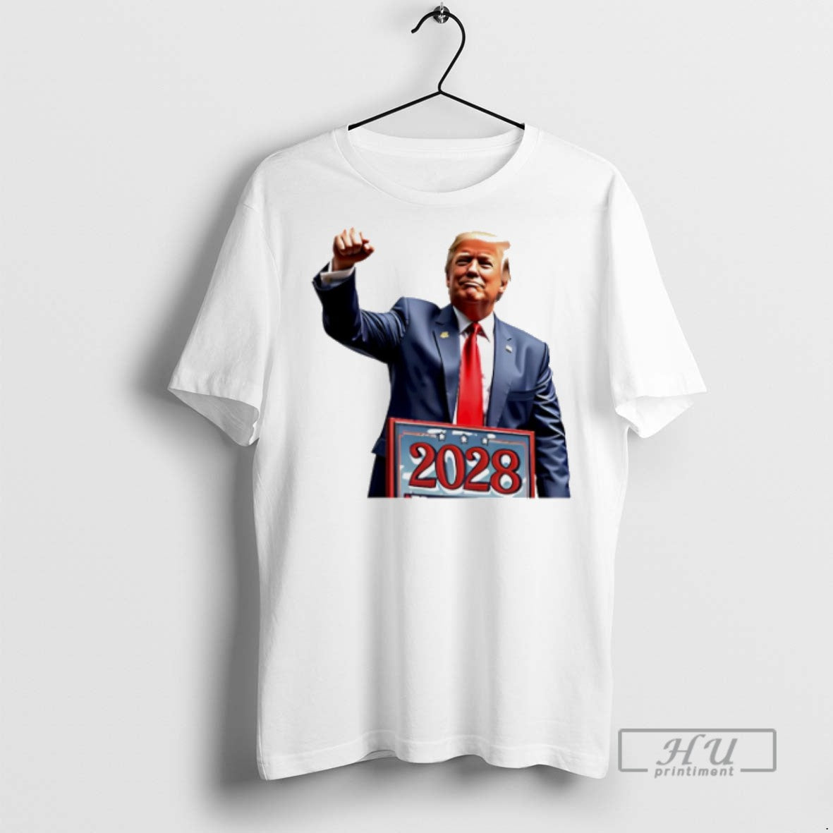 Trending Cool Trump 2028 Caricature - Adult & Kids T-Shirts, Sweatshirts & Hoodies apparel design preview 1