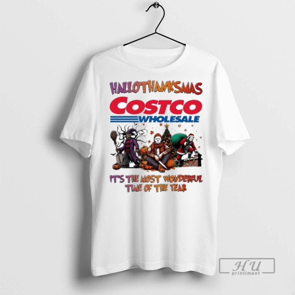 Trending Costco Horror Film Hallothanksmas Its The - Adult & Kids T-Shirts, Sweatshirts & Hoodies apparel design preview 1