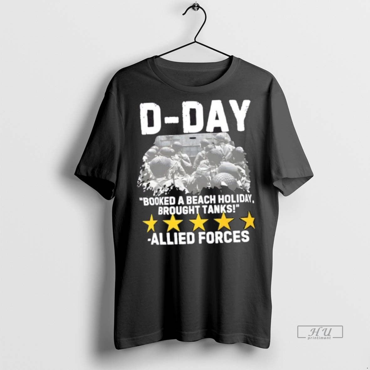 Trending D Day 5 Star Review Booked A Beach Holiday - Adult & Kids T-Shirts, Sweatshirts & Hoodies apparel design preview 1