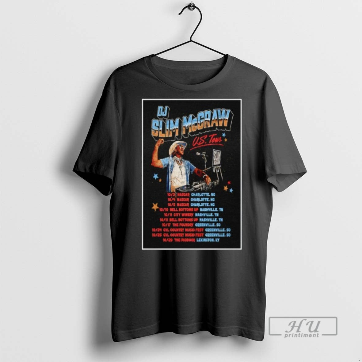 Trending Dj Slim Mcgraw Us Tour 2025 Graphic - Adult & Kids T-Shirts, Sweatshirts & Hoodies apparel design preview 1