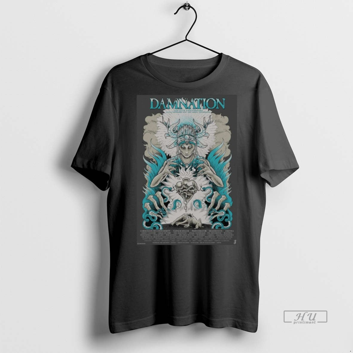 Trending Damnation Festival The 20th Anniversary - Adult & Kids T-Shirts, Sweatshirts & Hoodies apparel design preview 1