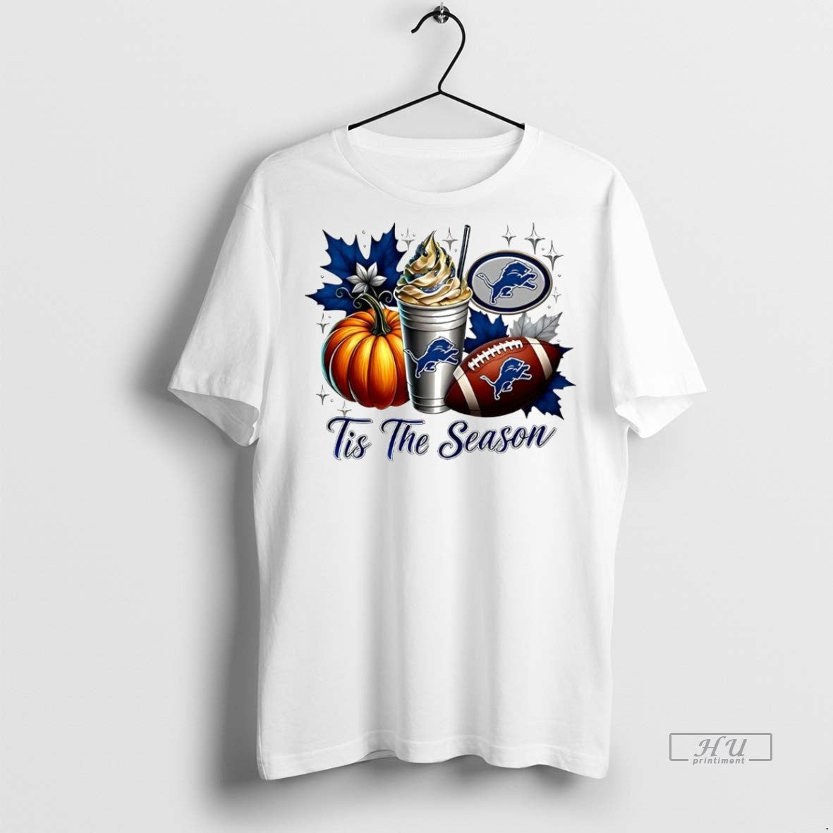 Trending Detroit Lions Tis The Season Halloween - Adult & Kids T-Shirts, Sweatshirts & Hoodies apparel design preview 1