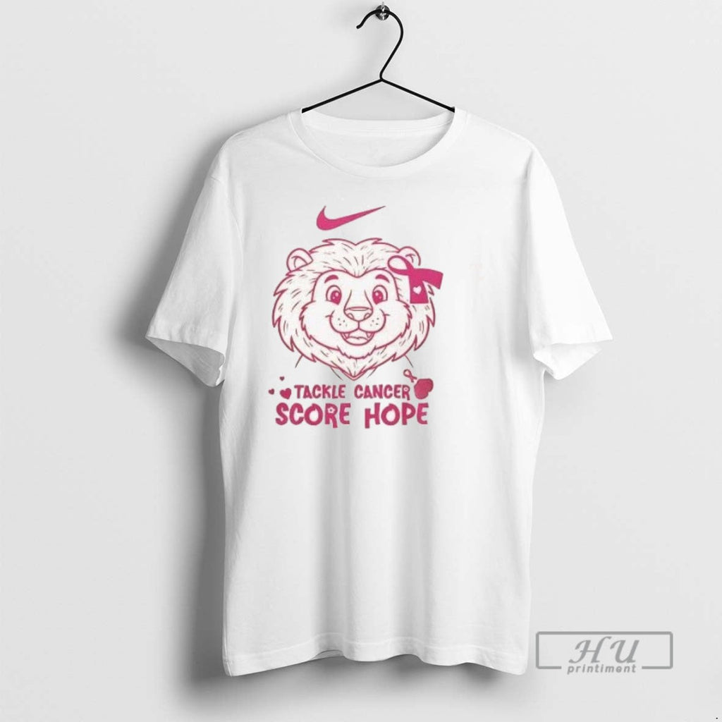 Trending Detroit Lions Tackle Cancer Score Hope 2 - Adult & Kids T-Shirts, Sweatshirts & Hoodies apparel design preview 1