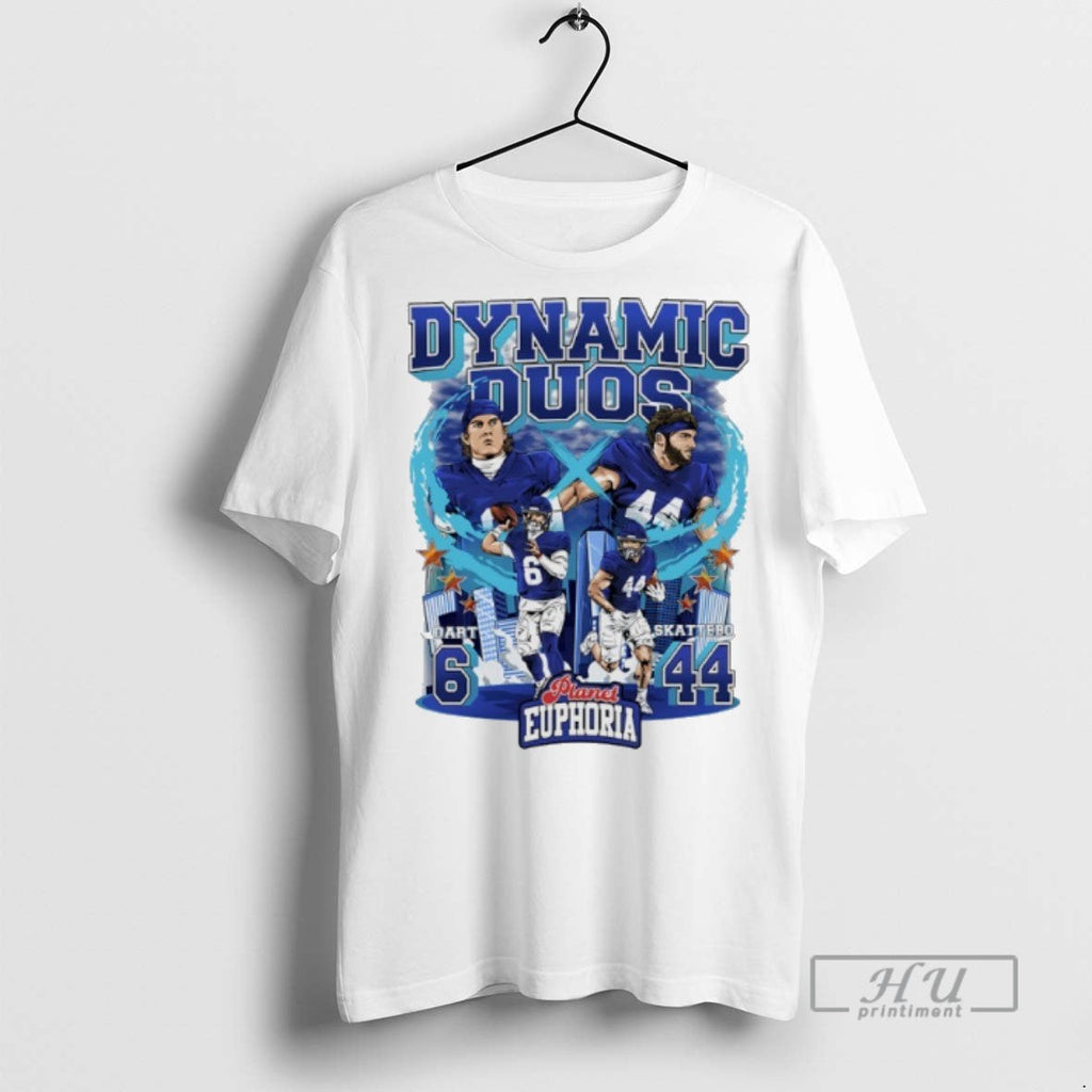 Trending Dynamic Duos Jaxson Dart And Cam Skattebo - Adult & Kids T-Shirts, Sweatshirts & Hoodies apparel design preview 1