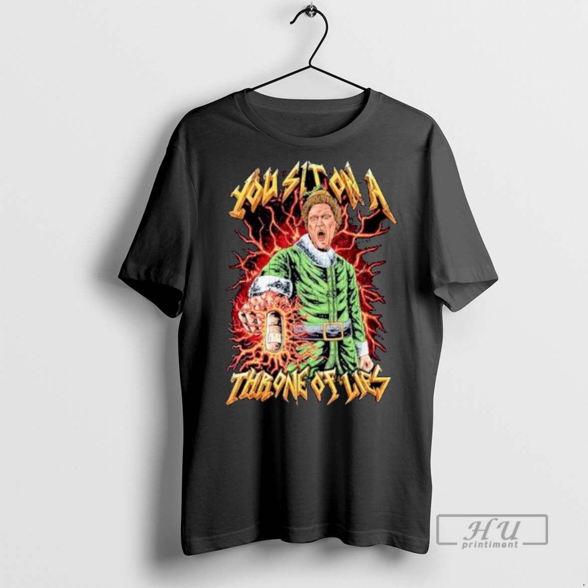 Trending Elf You Sit On A Throne Of Lies Ornaments - Adult & Kids T-Shirts, Sweatshirts & Hoodies apparel design preview 1