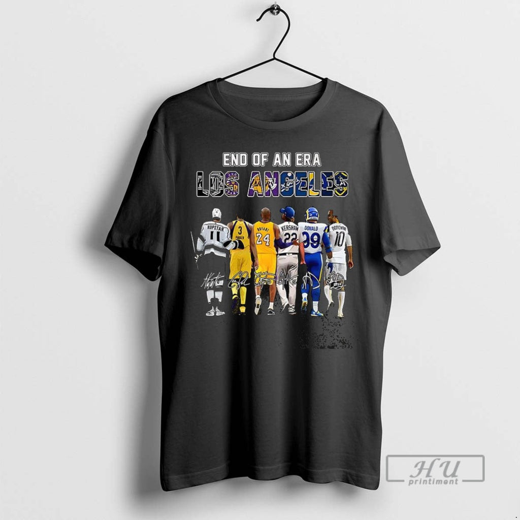 Trending End Of An Era Los Angele Legendary Athletes - Adult & Kids T-Shirts, Sweatshirts & Hoodies apparel design preview 1