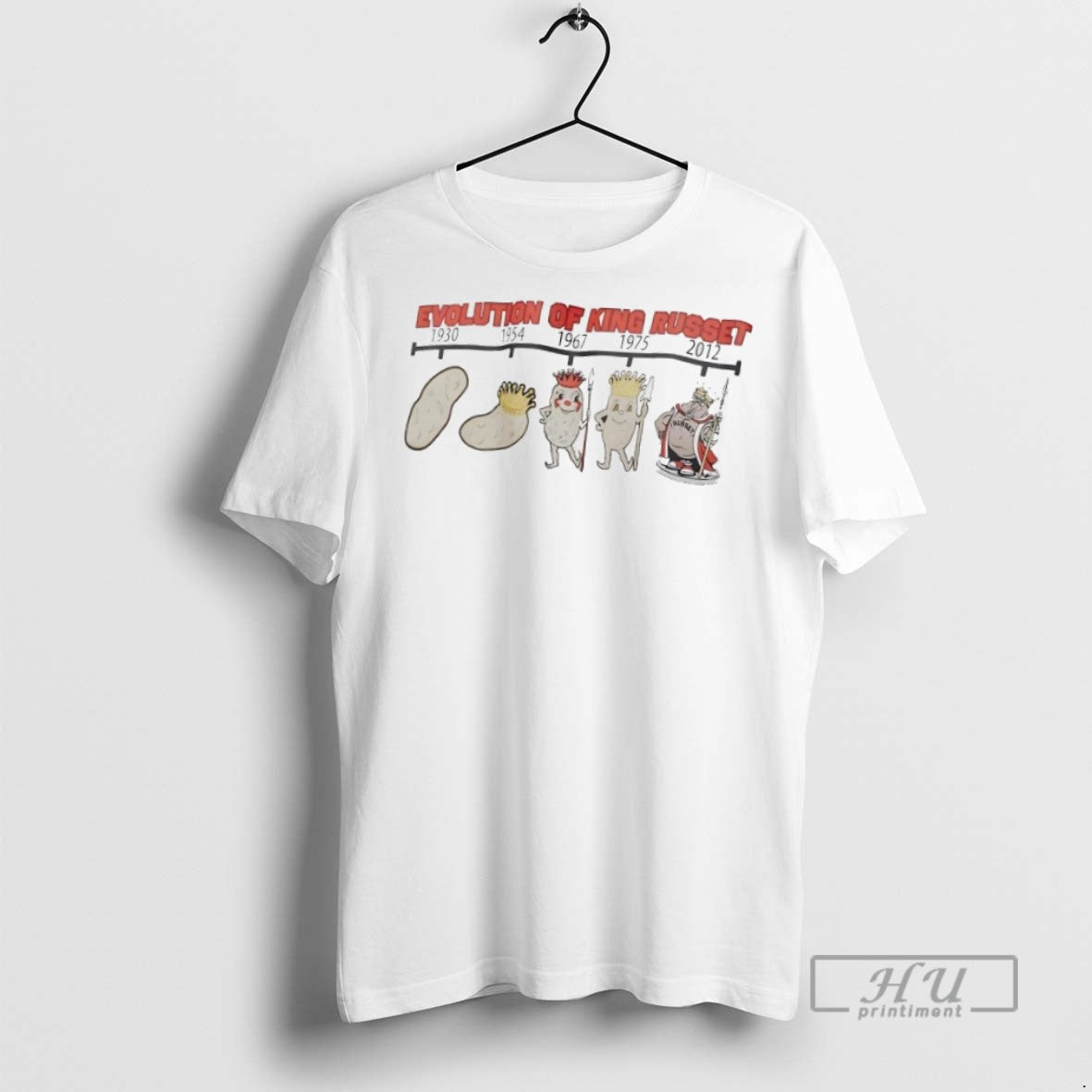 Trending Evolution Of King Russet - Adult & Kids T-Shirts, Sweatshirts & Hoodies apparel design preview 1