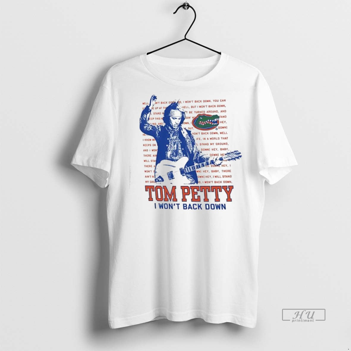 Trending Florida Gators Tom Petty I Wont Back Down - Adult & Kids T-Shirts, Sweatshirts & Hoodies apparel design preview 1