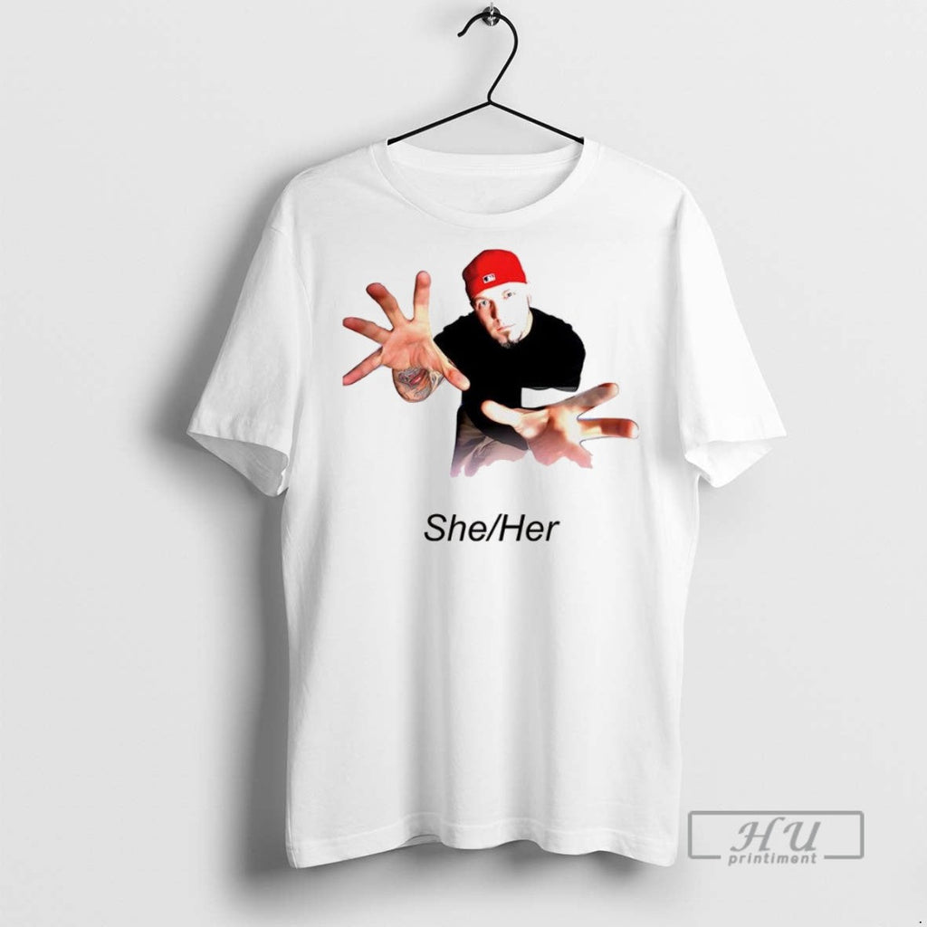 Trending Fred Durst She Her - Adult & Kids T-Shirts, Sweatshirts & Hoodies apparel design preview 1